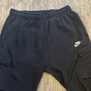 Nike Men’s Black Sweatpants with Cargo Pockets